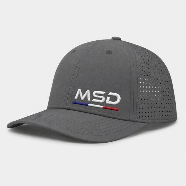 Casquette sport 5 pans personnalisé MSD 3 Grise