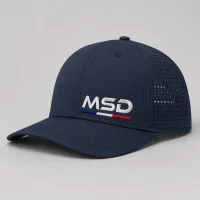 Casquette sport 5 pans personnalisé MSD 3 Noire