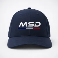 Casquette sport 5 pans personnalisé MSD 2 Bleu marine