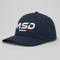 Casquette sport 5 pans personnalisé MSD 2 Bleu marine