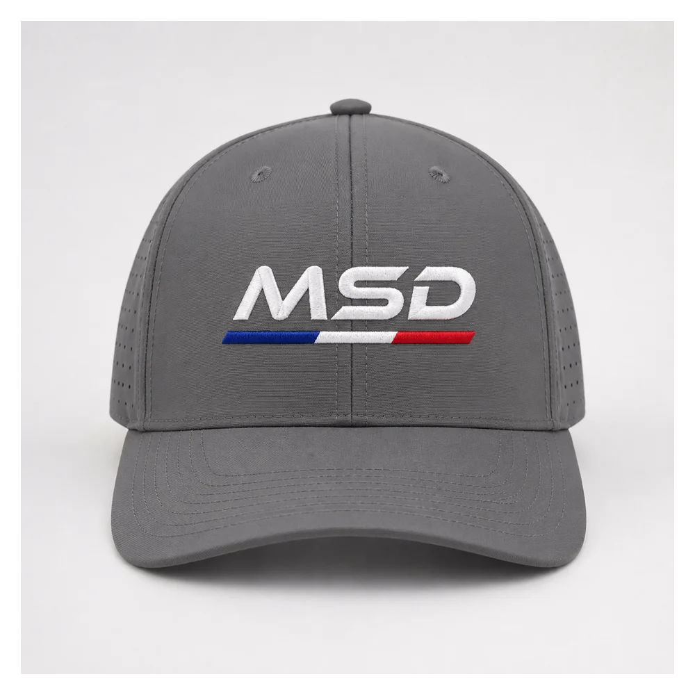 Casquette sport 5 pans personnalisé MSD 2 Grise