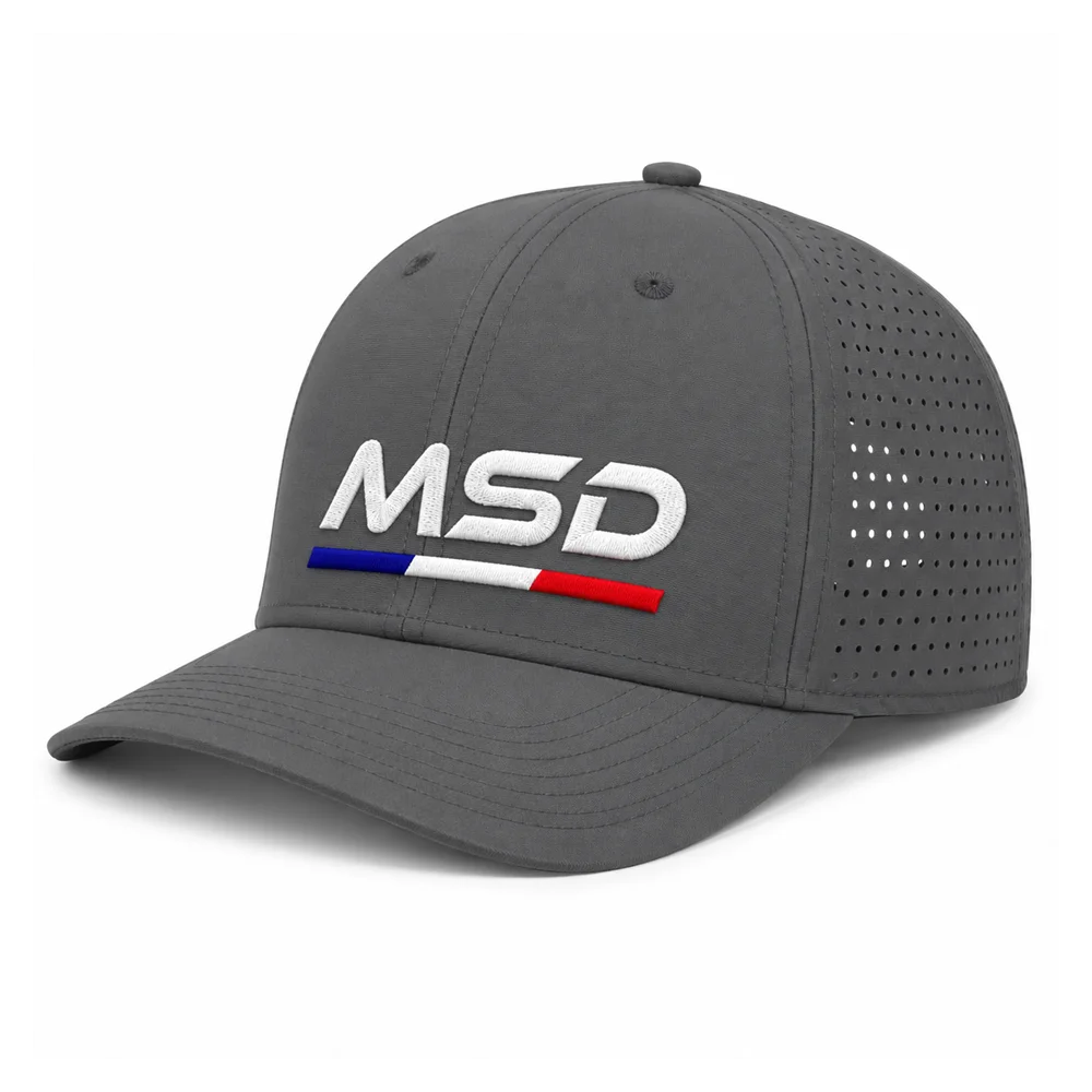Casquette sport 5 pans personnalisé MSD 2 Grise