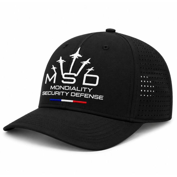 Casquette sport 5 pans personnalisé MSD 1 Noire