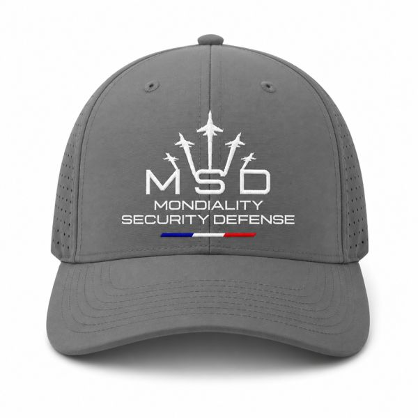 Casquette sport 5 pans personnalisé MSD 1 Grise