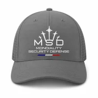 Casquette sport 5 pans personnalisé MSD 1 Grise