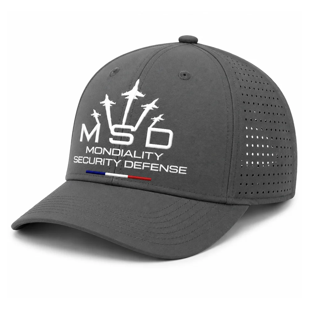 Casquette sport 5 pans personnalisé MSD 1 Grise