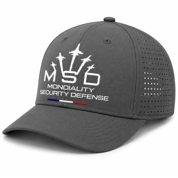 Casquette sport 5 pans personnalisé MSD 1 Grise