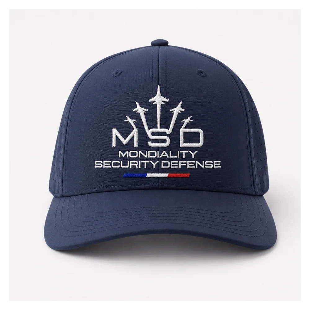 Casquette sport 5 pans personnalisé MSD 1 Bleu marine