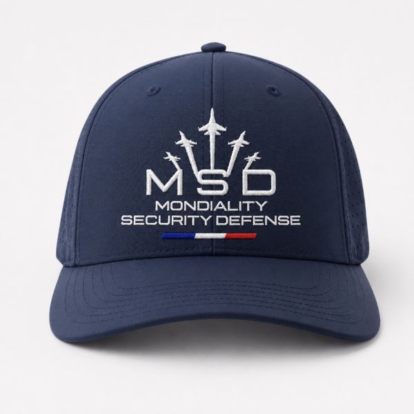 Casquette sport 5 pans personnalisé MSD 1 Bleu marine
