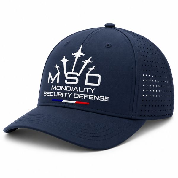 Casquette sport 5 pans personnalisé MSD 1 Bleu marine