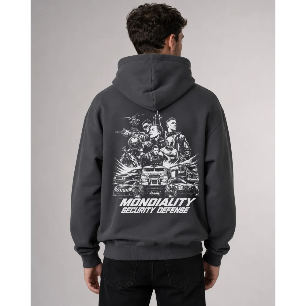 Sweat capuche 330 grammes gris personnalisé MSD