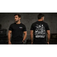 Tee-shirt homme col rond noir 190 grammes personnalisé MSD
