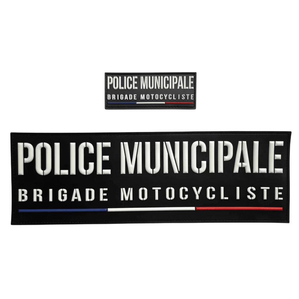 Jeu de bandes PVC Police Municipale Brigade Motocycliste France
