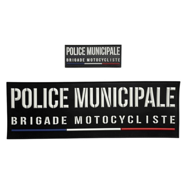 Jeu de bandes PVC Police Municipale Brigade Motocycliste France