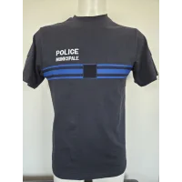 Tee-shirt 100% coton Police Municipale - ADN Tactical