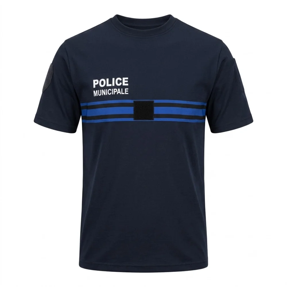 Tee-shirt 100% coton Police Municipale - ADN Tactical