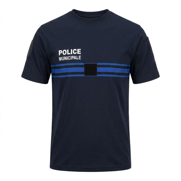 Tee-shirt 100% coton Police Municipale - ADN Tactical