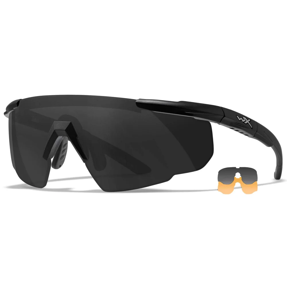 Kit lunettes Saber Advanced - noir - verres fumés - Wiley X