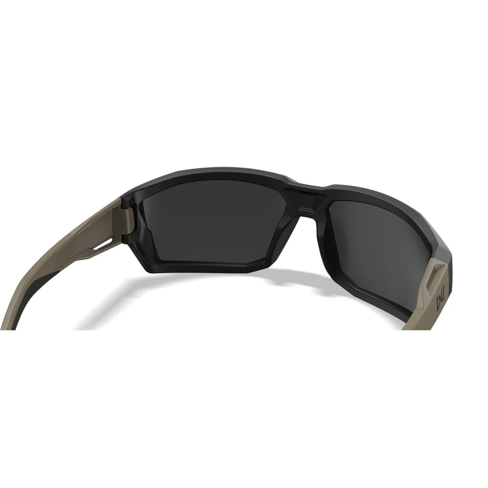 Lunettes Alpine Noires et Tan - Verres Polarisés Miroir Tungstène - Wiley X