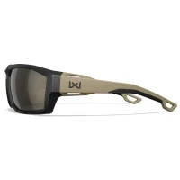 Lunettes Alpine Noires et Tan - Verres Polarisés Miroir Tungstène - Wiley X
