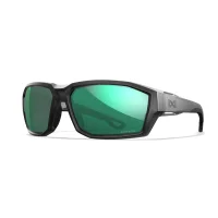 Lunettes Alpine Noires - Verres Polarisés Miroir vert - Wiley X