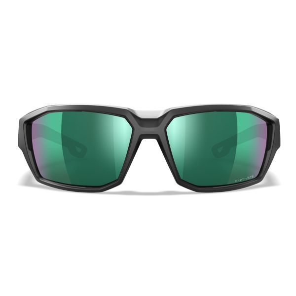 Lunettes Alpine Noires - Verres Polarisés Miroir vert - Wiley X