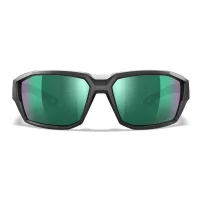 Lunettes Alpine Noires - Verres Polarisés Miroir vert - Wiley X
