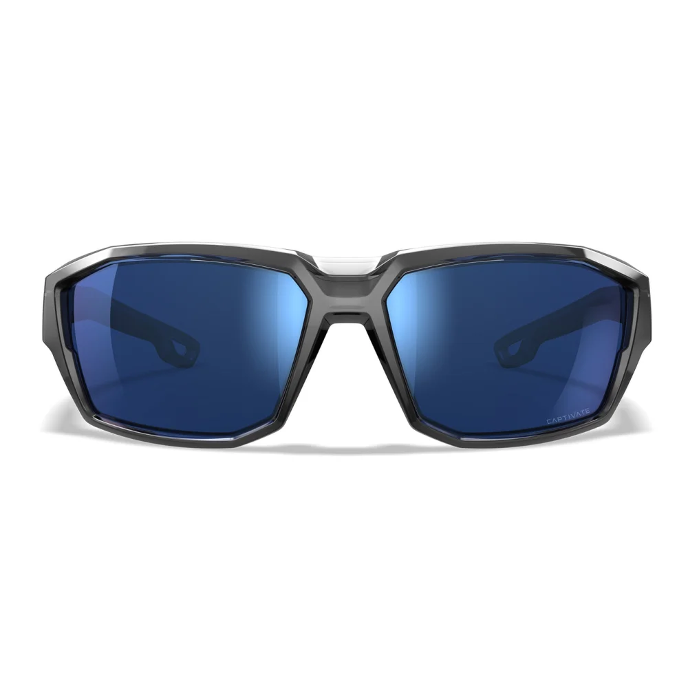 Lunettes Alpine Grises - Verres Polarisés Miroir bleu - Wiley X