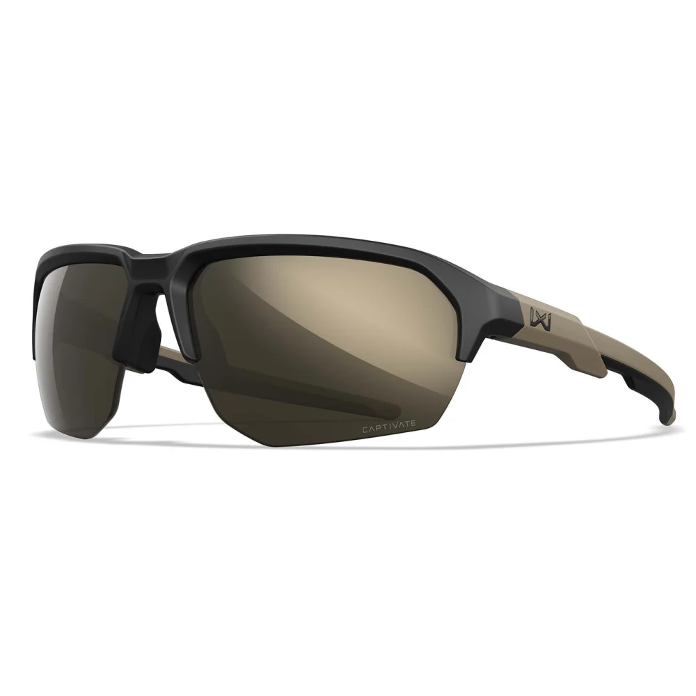 Lunettes JAKL Tan - Verres Miroir Tungstène - Wiley X