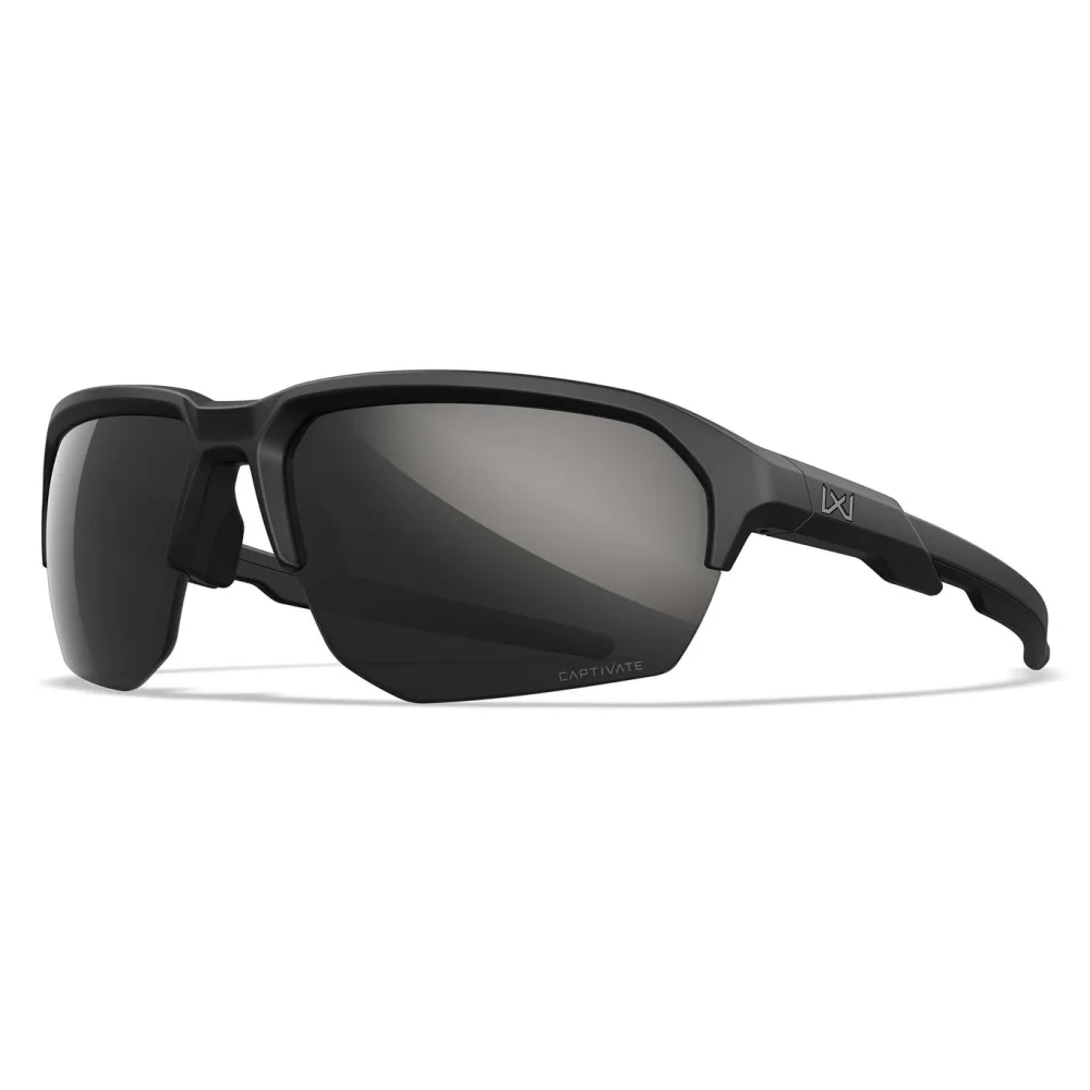 Lunettes JAKL Noires - Verres Polarisés Miroir Fumés - Wiley X