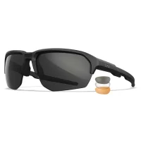 Kit Lunettes JAKL Noir Mat - Verres Fumés, Clairs et Oranges - Wiley X
