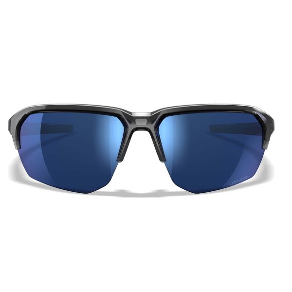 Lunettes JAKL Gris Cristal Brillant - Verres Polarisés Miroir Bleu - Wiley X