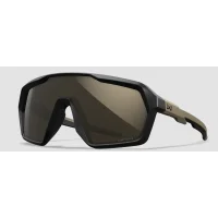 Lunettes Ballistiques Citadel Noir Mat et Tan - Verres Miroir Tungstène - Wiley X