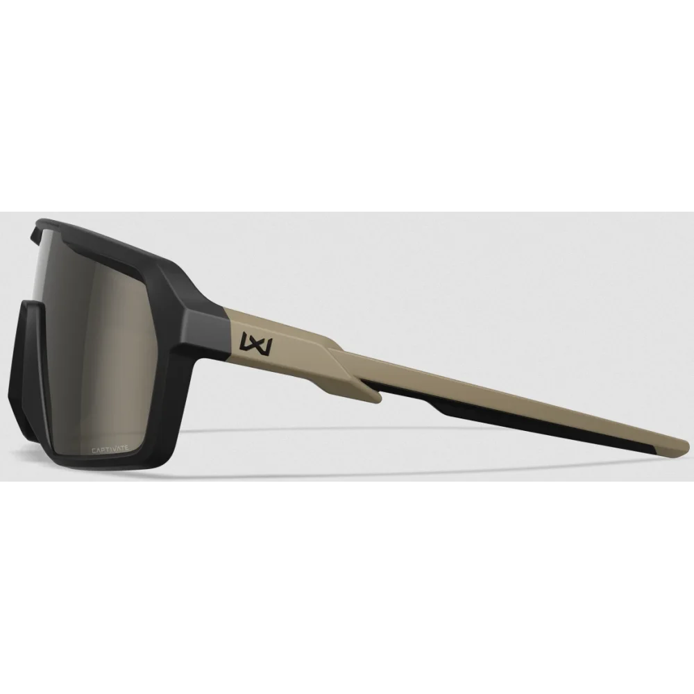 Lunettes Ballistiques Citadel Noir Mat et Tan - Verres Miroir Tungstène - Wiley X