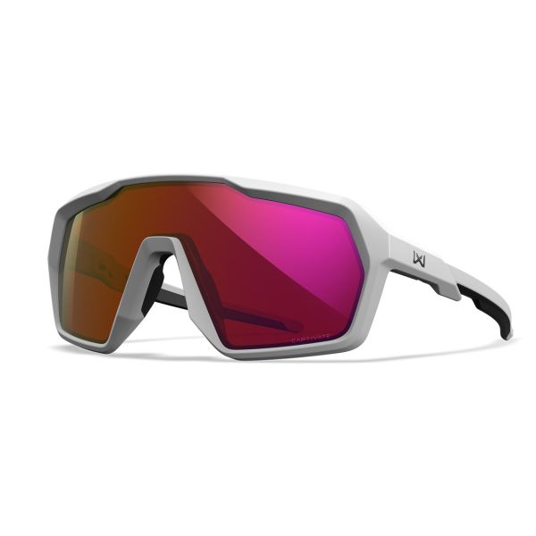 Lunettes Ballistiques Citadel Blanc Poli - Verres Miroir Rouge - Wiley X