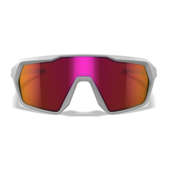Lunettes Ballistiques Citadel Blanc Poli - Verres Miroir Rouge - Wiley X