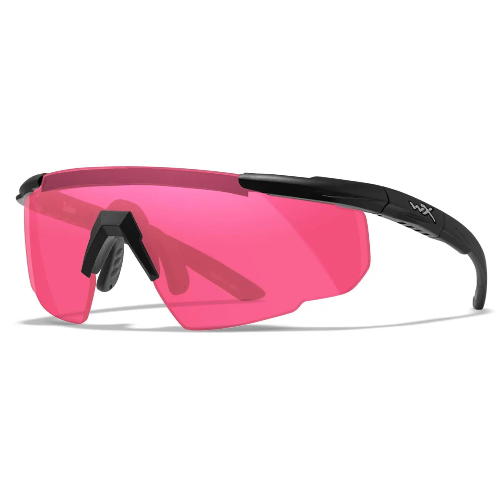 Lunettes Saber Advanced Noir Mat - Verres Vermillon - Wiley X