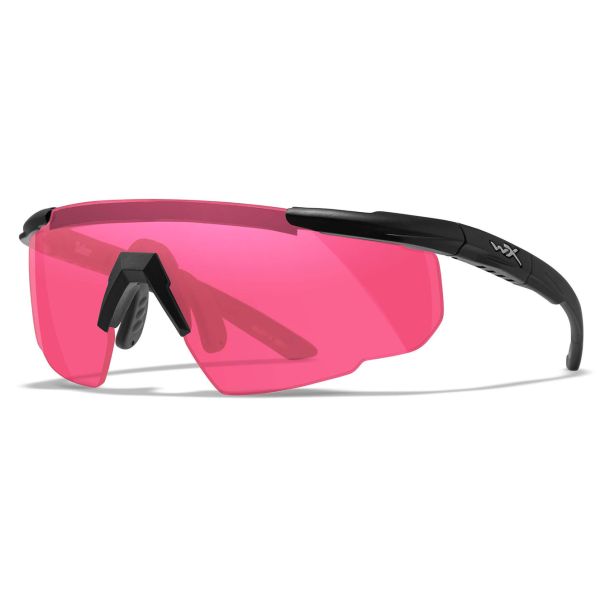Lunettes Saber Advanced Noir Mat - Verres Vermillon - Wiley X
