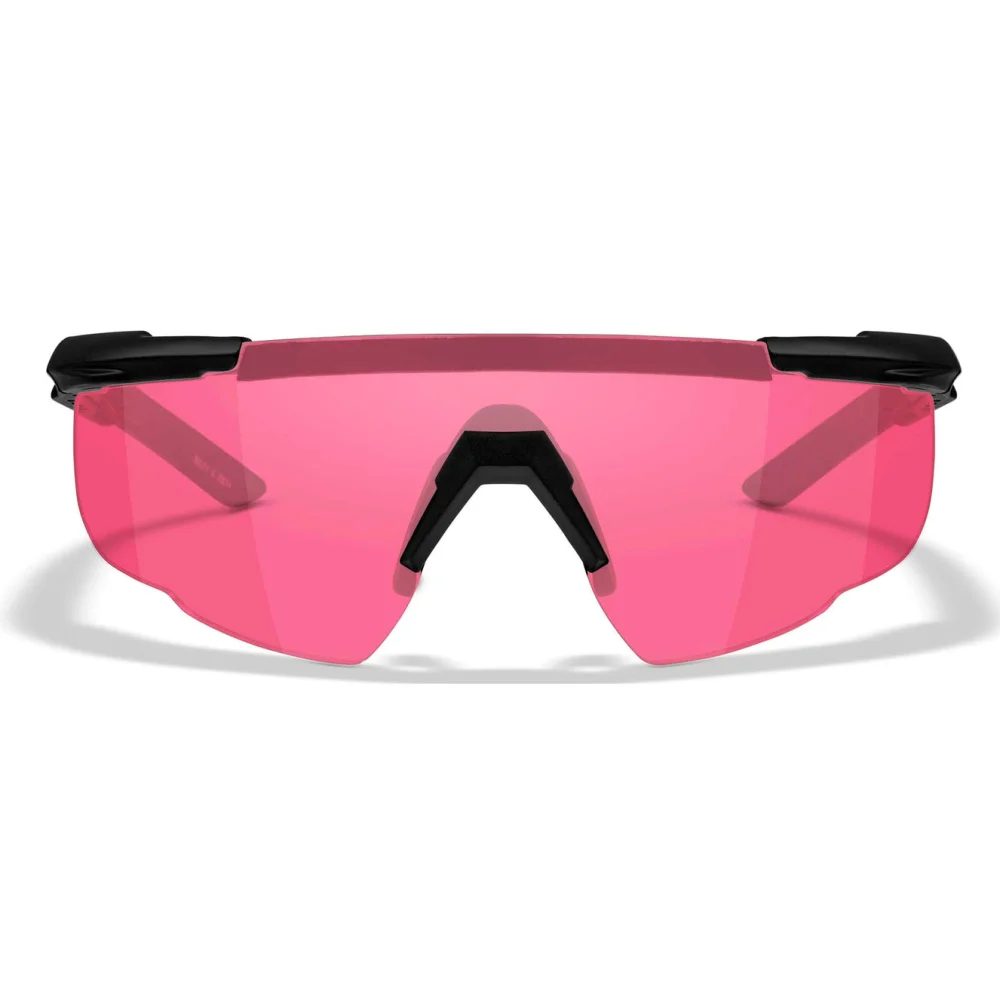 Lunettes Saber Advanced Noir Mat - Verres Vermillon - Wiley X