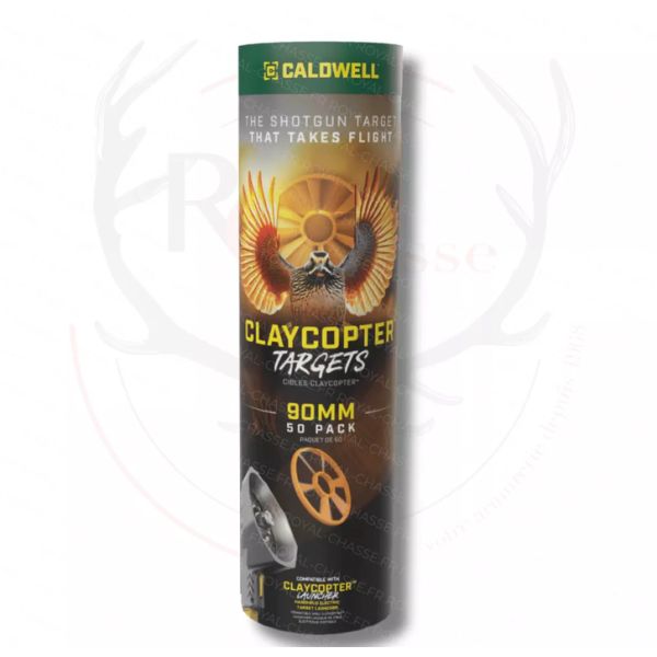 Pack de 50 disques ClayCopter Target 90 mm - Caldwell