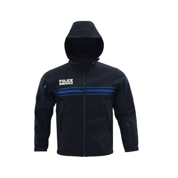 Softshell Echo Dark 3 couches - Dark Navy - Police Municipale - ADN Tactical