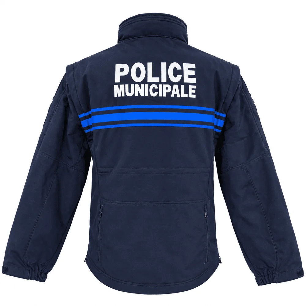 Softshell Echo Dark V2 3 couches 2 en 1 - Dark Navy - Police Municipale - ADN Tactical