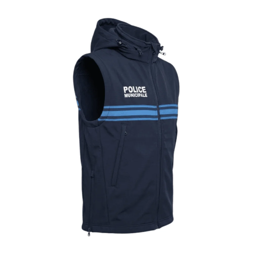 Softshell Echo Dark V2 3 couches 2 en 1 - Dark Navy - Police Municipale - ADN Tactical