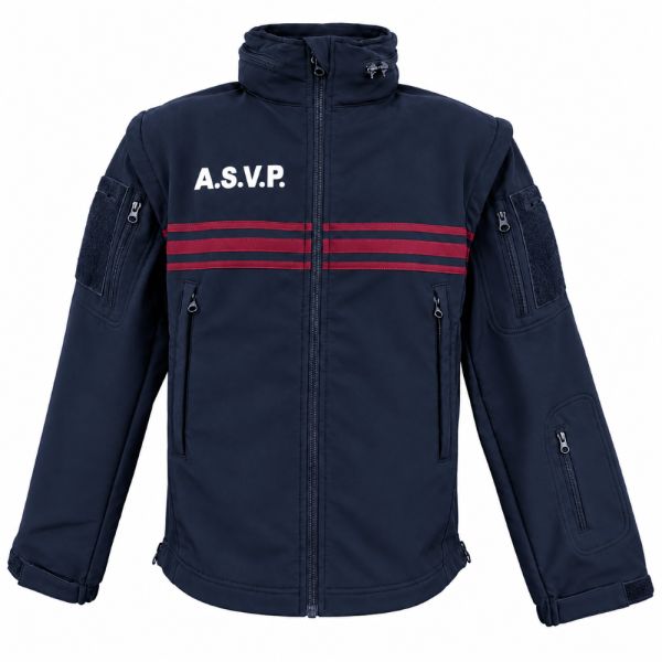 Softshell Echo Dark 3 couches - Dark Navy - ASVP - ADN Tactical