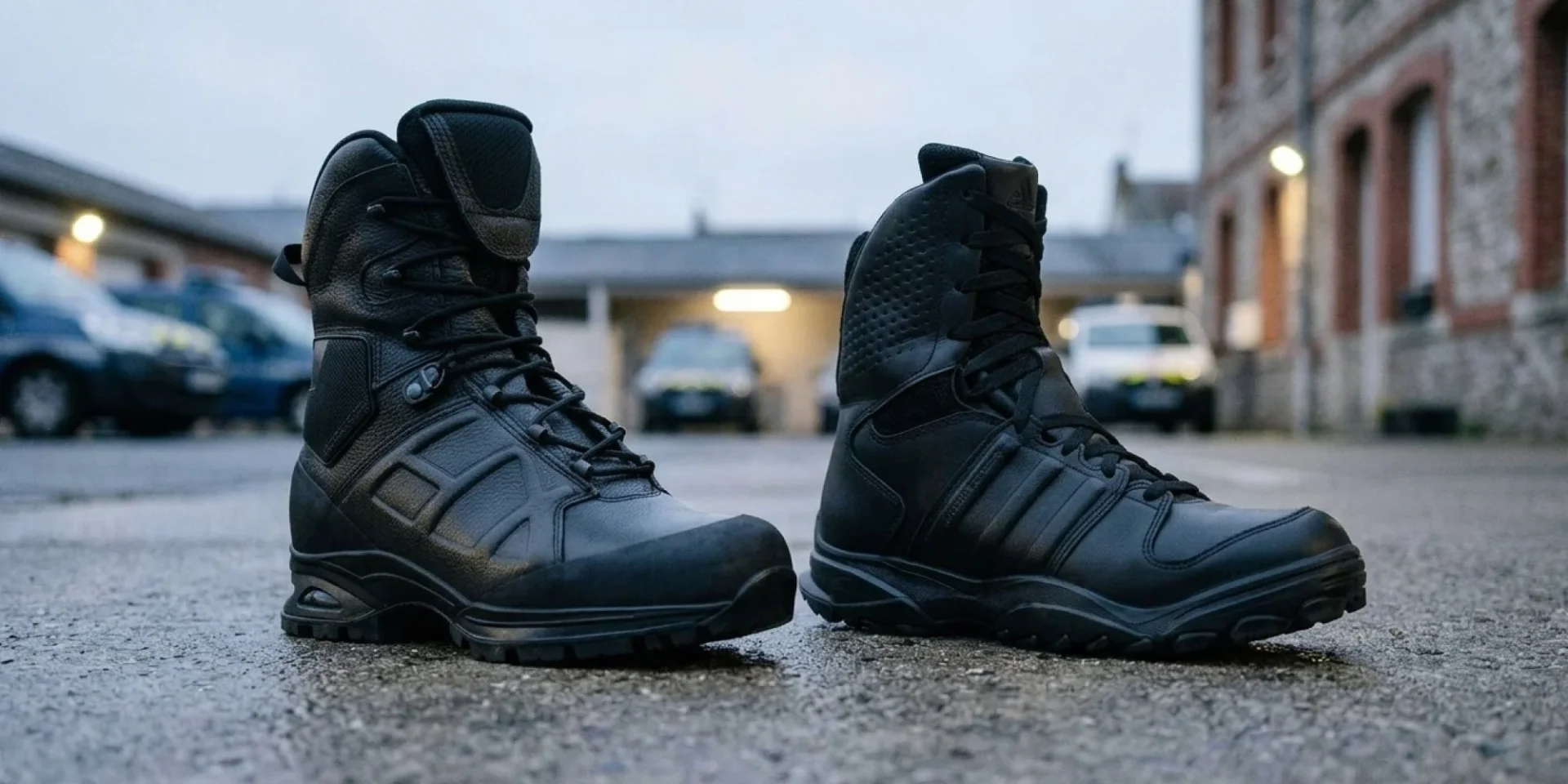 Comparatif chaussures d'intervention : Haix GSG9-X vs Adidas GSG9 V2